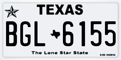 TX license plate BGL6155