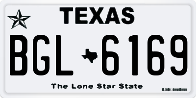 TX license plate BGL6169