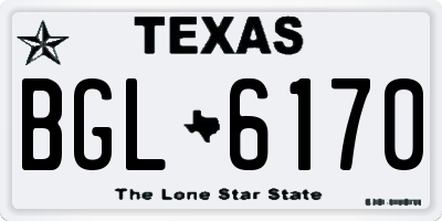 TX license plate BGL6170