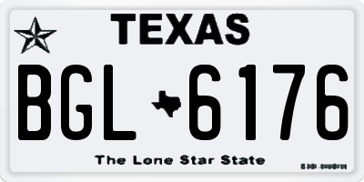 TX license plate BGL6176