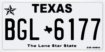 TX license plate BGL6177