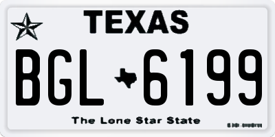 TX license plate BGL6199