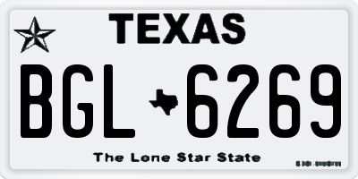 TX license plate BGL6269