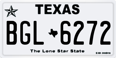 TX license plate BGL6272