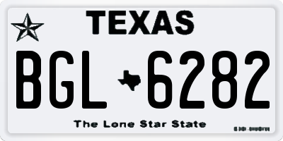 TX license plate BGL6282