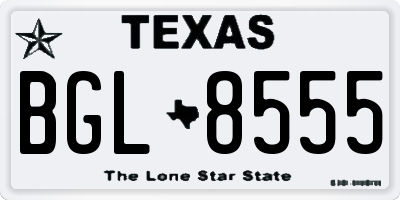 TX license plate BGL8555