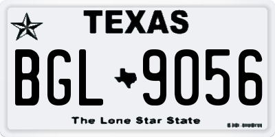 TX license plate BGL9056