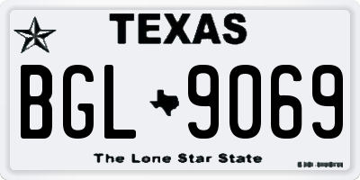 TX license plate BGL9069
