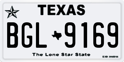 TX license plate BGL9169