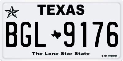 TX license plate BGL9176