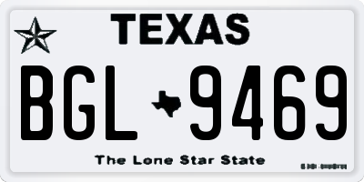 TX license plate BGL9469