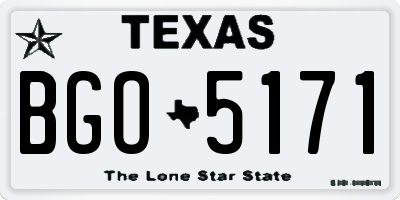 TX license plate BGO5171