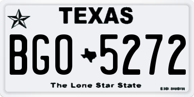 TX license plate BGO5272