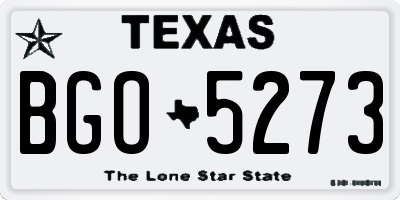 TX license plate BGO5273