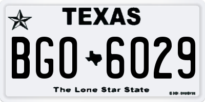 TX license plate BGO6029