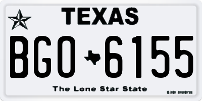 TX license plate BGO6155