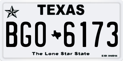 TX license plate BGO6173