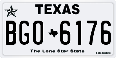 TX license plate BGO6176