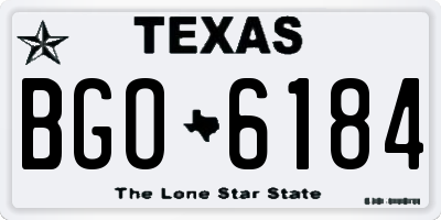 TX license plate BGO6184