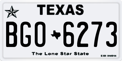 TX license plate BGO6273