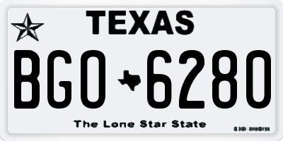 TX license plate BGO6280