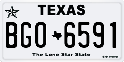 TX license plate BGO6591