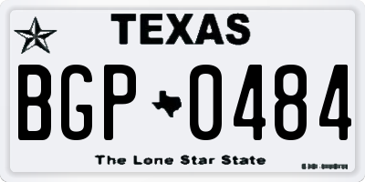 TX license plate BGP0484