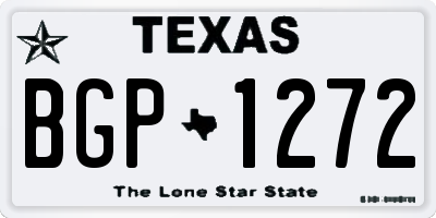 TX license plate BGP1272