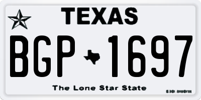 TX license plate BGP1697