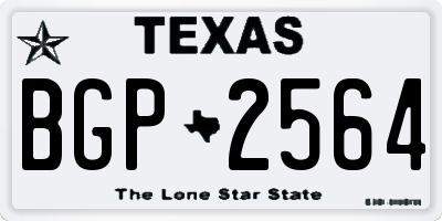 TX license plate BGP2564