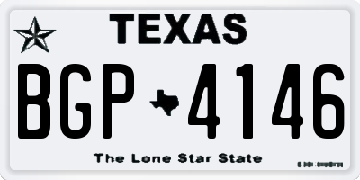 TX license plate BGP4146