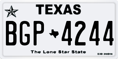 TX license plate BGP4244