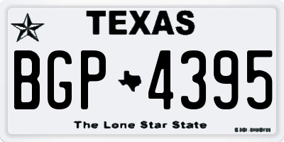 TX license plate BGP4395