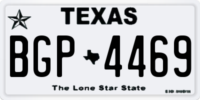 TX license plate BGP4469