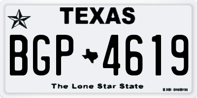 TX license plate BGP4619