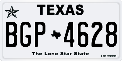 TX license plate BGP4628