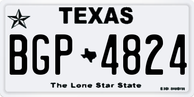 TX license plate BGP4824