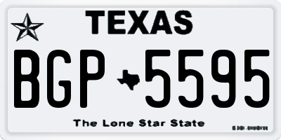 TX license plate BGP5595