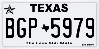 TX license plate BGP5979