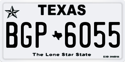 TX license plate BGP6055