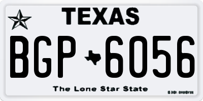 TX license plate BGP6056