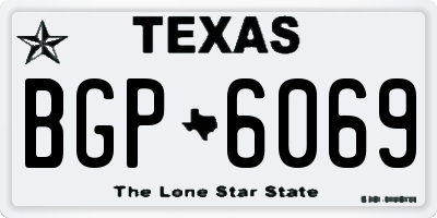 TX license plate BGP6069