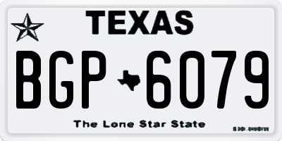 TX license plate BGP6079