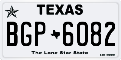 TX license plate BGP6082