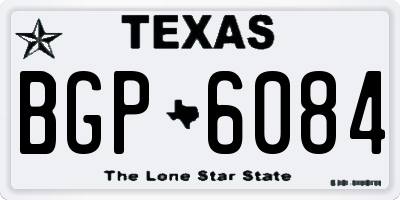 TX license plate BGP6084