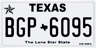 TX license plate BGP6095