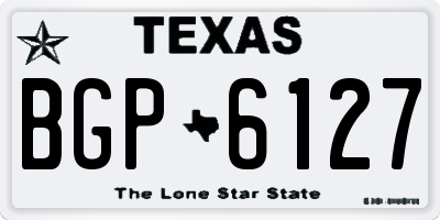 TX license plate BGP6127