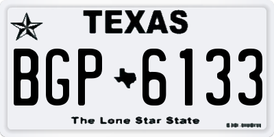TX license plate BGP6133