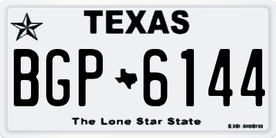 TX license plate BGP6144