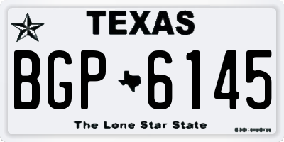 TX license plate BGP6145